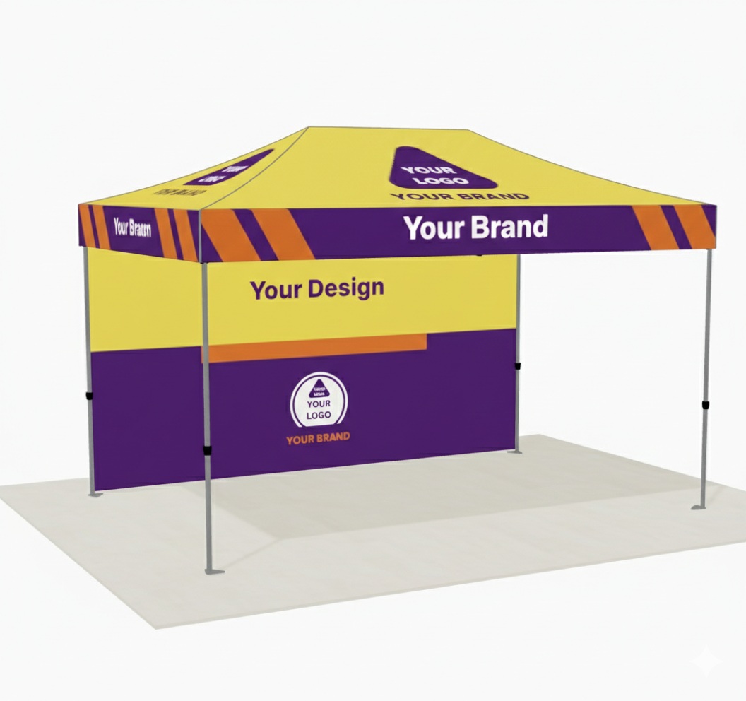 10' × 15' Custom Tent Package – Canopy & Back Wall