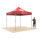 Premium Aluminum 10' Tent Kit (Full-Bleed Dye Sublimation) 17" Valance