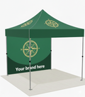 10'x10' Custom Tent Packages Back Wall + Canopy #13