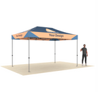 Premium Aluminum ( Silver) 15' Tent Kit (Full-Bleed Dye Sublimation)